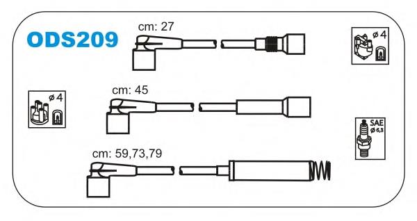 Fios de alta voltagem, kit NGK 0793