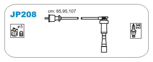 MD311208 Mitsubishi Fios de alta voltagem, kit