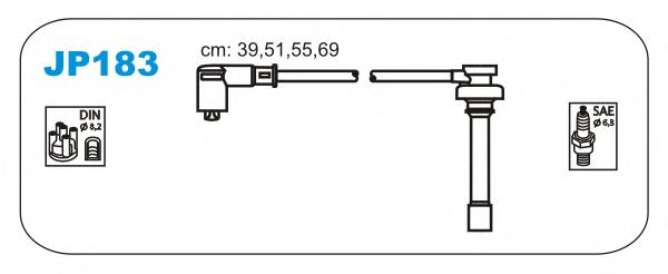 Fios de alta voltagem, kit 346 NGK