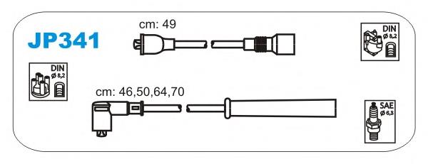 Fios de alta voltagem, kit NGK RCKA401