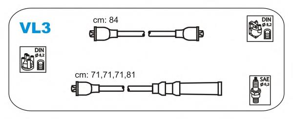 85460 FAE Fios de alta voltagem, kit