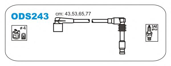 Fios de alta voltagem, kit NGK 835