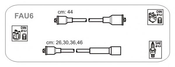 Fios de alta voltagem, kit FAE 83100