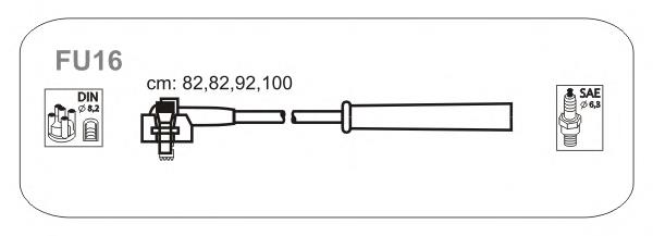 598 NGK Fios de alta voltagem, kit