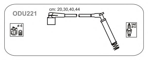 833 NGK Fios de alta voltagem, kit