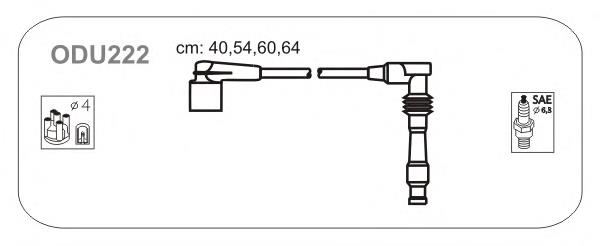 Fios de alta voltagem, kit 766 NGK