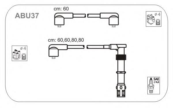 CLS174 Champion Fios de alta voltagem, kit
