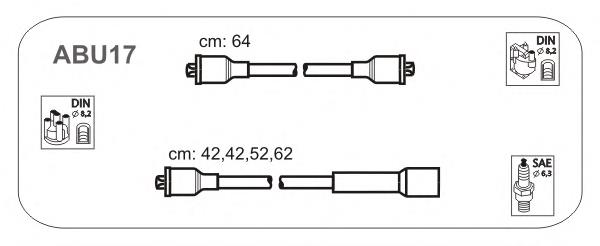 Fios de alta voltagem, kit 0905 NGK