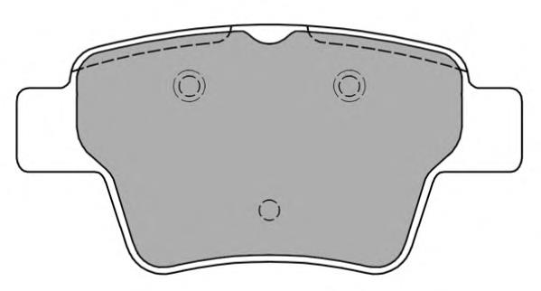 Compre 425440 Peugeot/Citroen Sapatas do freio traseiras de disco