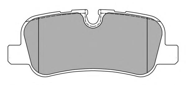 Sapatas do freio traseiras de disco Land Rover LR016808