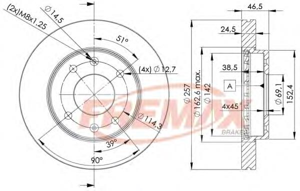 Compre S517122D310 Hyundai/Kia Disco do freio dianteiro