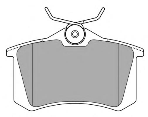 BPA026374 Open Parts Sapatas do freio traseiras de disco