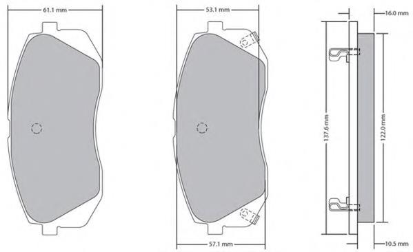Sapatas do freio dianteiras de disco Hyundai/Kia 581013RA60 preço, a partir de 23,48 USD