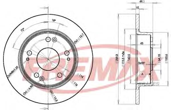 Disco do freio traseiro Japan Parts DP443C preço, a partir de 39,14 USD