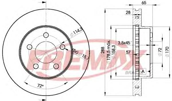 Disco do freio dianteiro Japan Parts DI991C preço, a partir de 68,20 USD