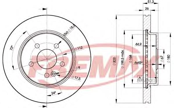 Compre A1634210012 Mercedes Disco do freio dianteiro