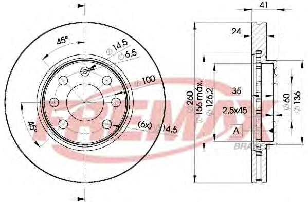 Disco do freio dianteiro Fremax BD9000 preço, a partir de 34,05 USD