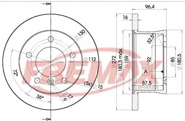 Compre A9024230712 Mercedes Disco do freio traseiro