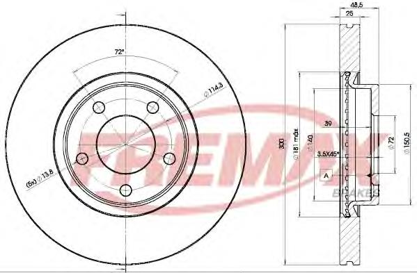 Compre BP6Y3325XB Mazda Disco do freio dianteiro