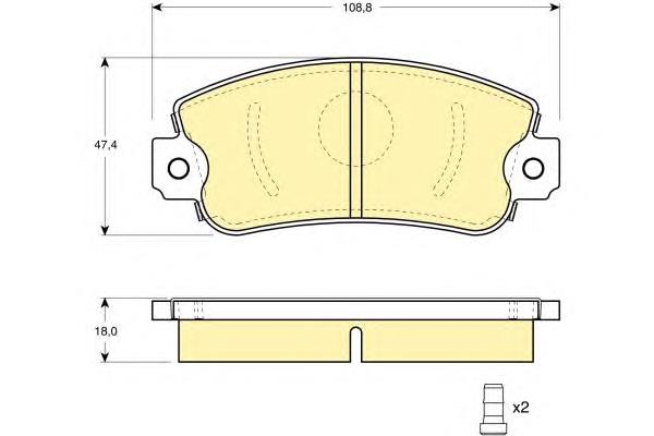 Sapatas do freio dianteiras de disco Jurid/Bendix BPD1111 preço, a partir de 16,63 USD