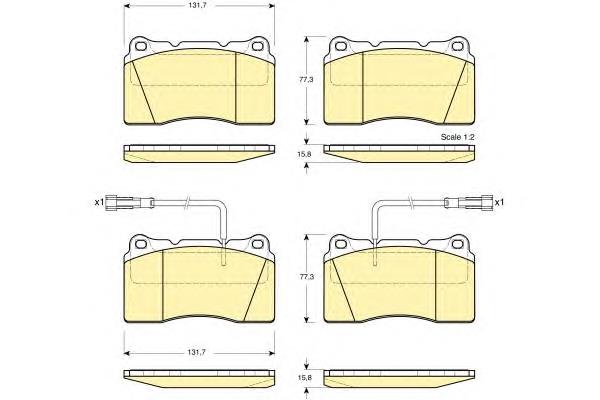 Sapatas do freio dianteiras de disco Fiat/Alfa/Lancia 77362226 preço, a partir de 41,05 USD
