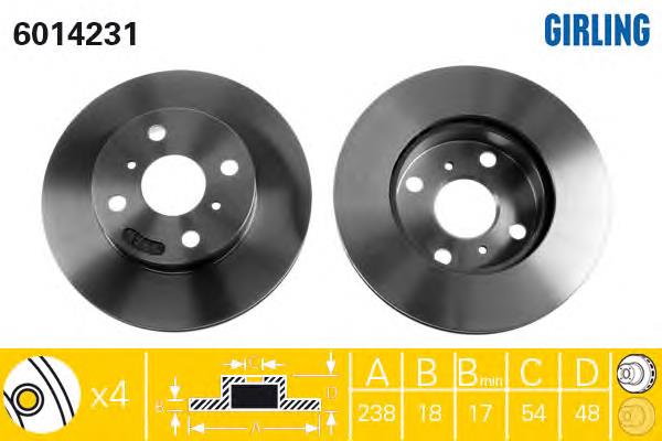 Compre 4351212330 Toyota Disco do freio dianteiro