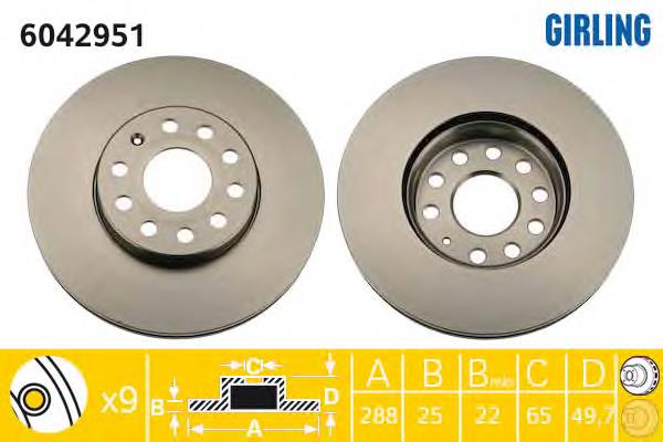 Compre BG3833C VAG Kit de reparação dos freios dianteiros