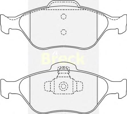 Sapatas do freio dianteiras de disco Ford 2612832 preço, a partir de 25,49 USD
