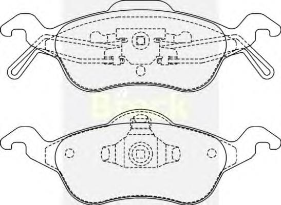 BPA069100 Open Parts Sapatas do freio dianteiras de disco