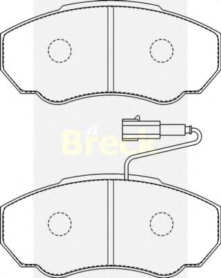 BPA096001 Open Parts Sapatas do freio dianteiras de disco