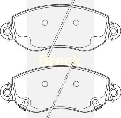 YC152K021AC Ford Sapatas do freio dianteiras de disco