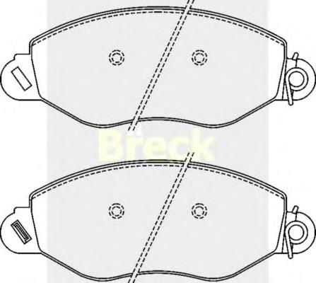 4114749 Ford Sapatas do freio dianteiras de disco