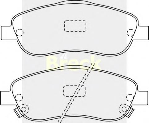 0446505210 Toyota Sapatas do freio dianteiras de disco
