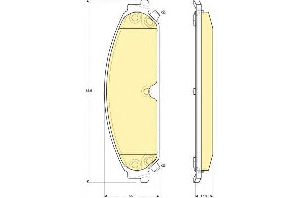 Compre 5142558AB Chrysler Sapatas do freio dianteiras de disco