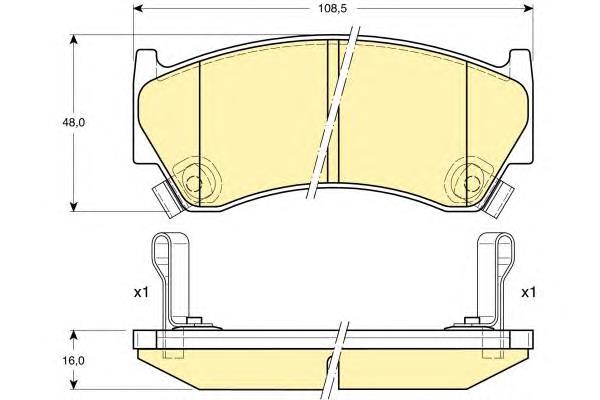 Compre 410600M8X2 Nissan/Infiniti Sapatas do freio dianteiras de disco