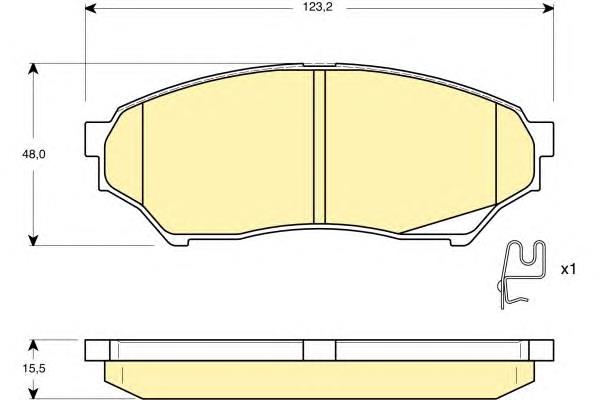 Compre MR334953 Mitsubishi Sapatas do freio dianteiras de disco
