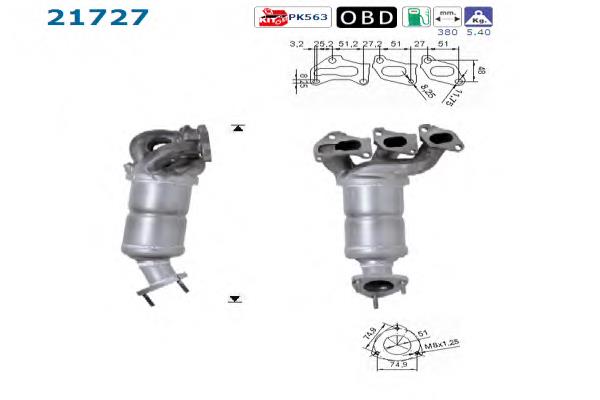 090736 Bosal Convertidor - catalisador