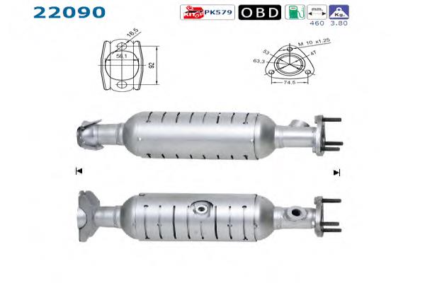 Convertidor - catalisador Bosal 099235 preço, a partir de 442,06 USD