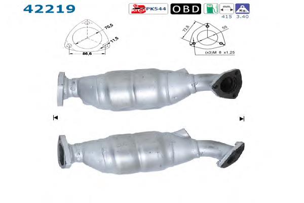 Convertidor - catalisador 8E0131089DX VAG