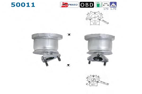 Convertidor - catalisador General Motors 96567220 preço, a partir de 286,59 USD