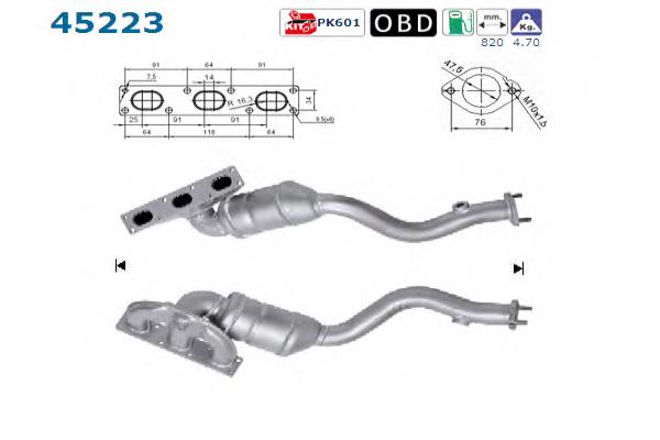 Compre BM92195H BM Catalysts Tubo coletor de escape