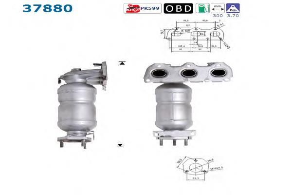 Tubo coletor de escape AS/Auto Storm 37880 preço, a partir de 227,79 USD
