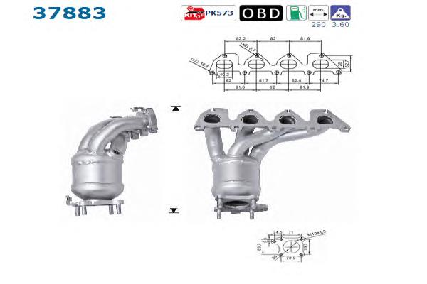 Compre 036253052FV VAG Convertidor - catalisador