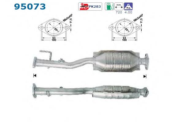 Convertidor - catalisador Polcar TY8020T preço, a partir de 257,69 USD