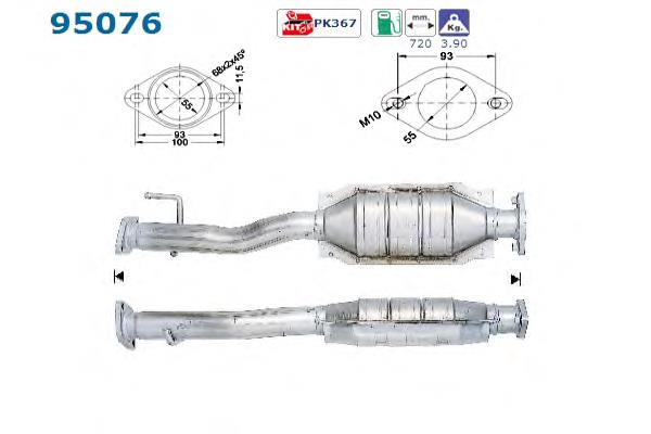 Convertidor - catalisador Polcar TY8020T