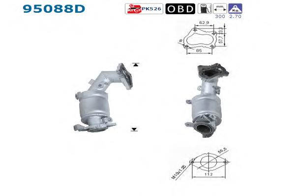 2505127010 Toyota Convertidor - catalisador