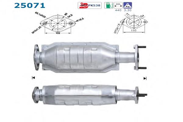 Convertidor - catalisador AS/Auto Storm 25071 preço, a partir de 269,51 USD