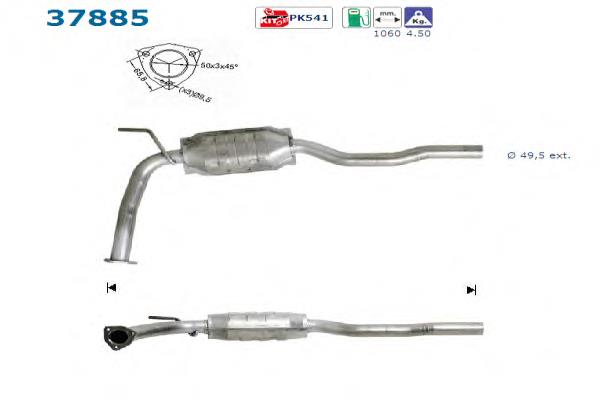 Convertidor - catalisador 023131701GX VAG