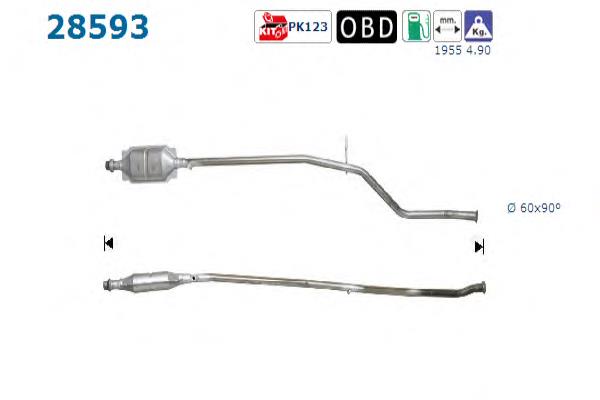 Compre 1731E6 Peugeot/Citroen Convertidor - catalisador