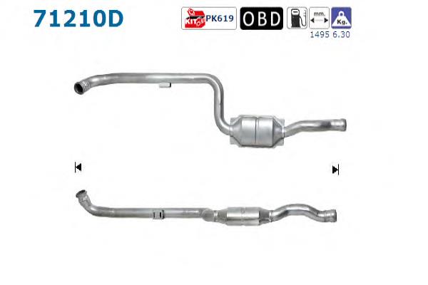Convertidor - catalisador Mercedes A2114900219 preço, a partir de 472,81 USD